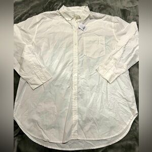 AE white button down shirt